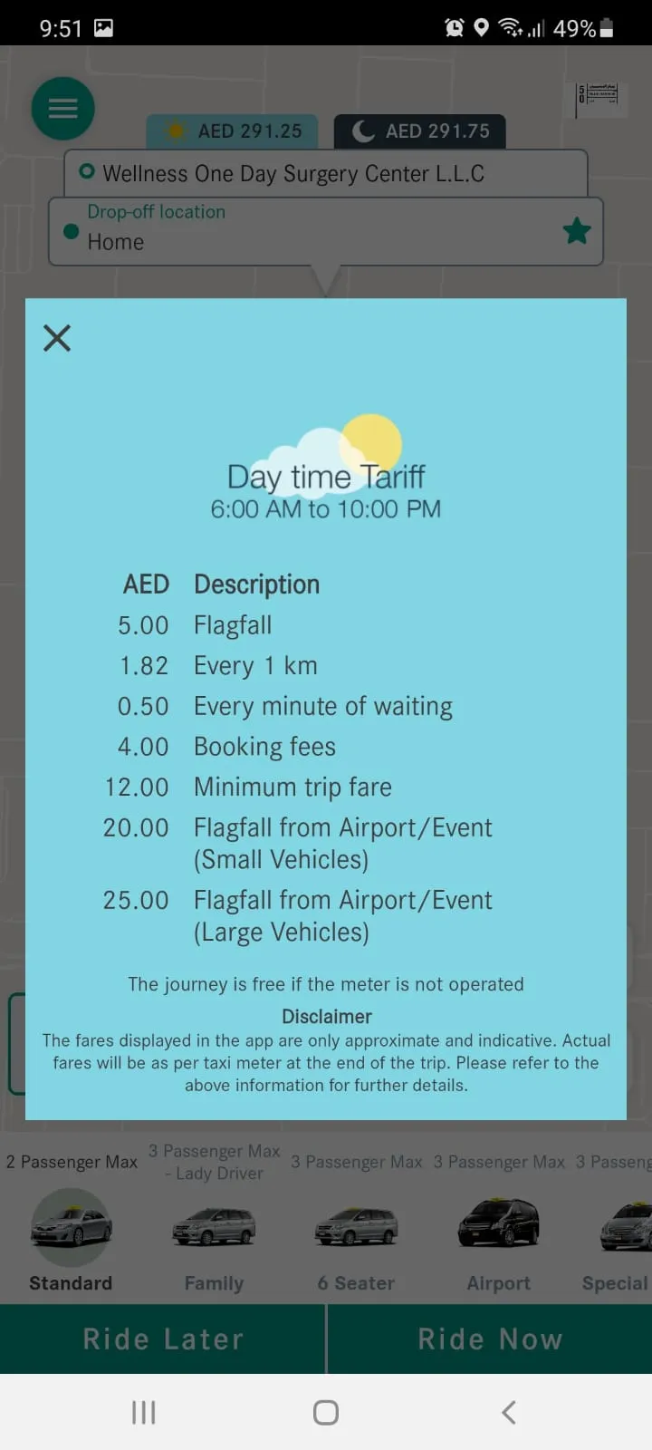 Abu Dhabi Taxi | Indus Appstore | Screenshot