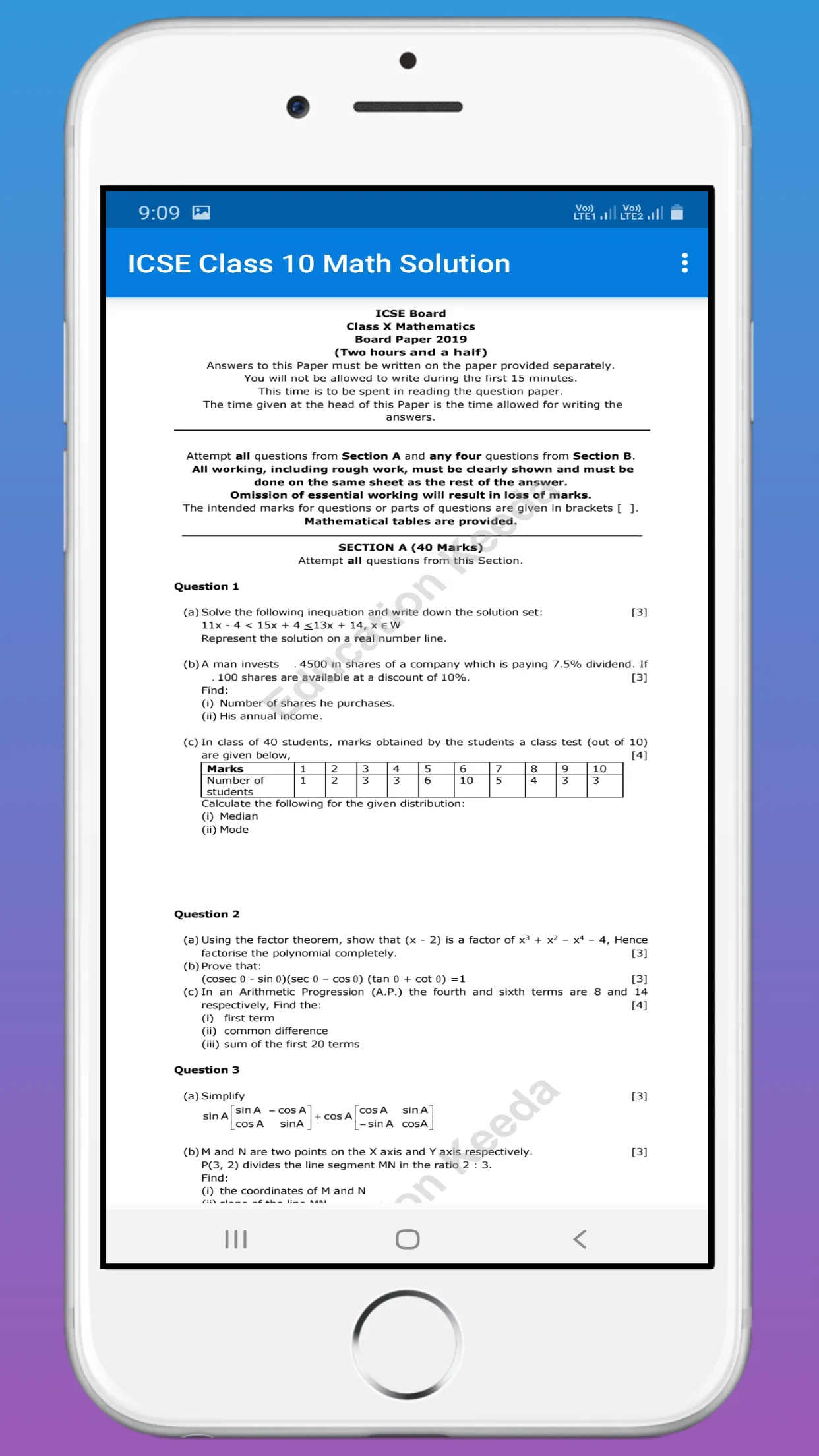 ICSE Selina Class 10 Math | Indus Appstore | Screenshot