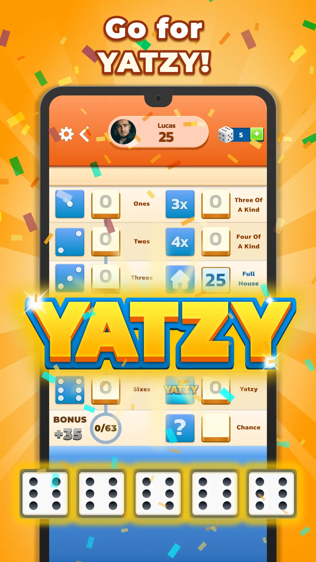 Yatzy - Fun Classic Dice Game | Indus Appstore | Screenshot