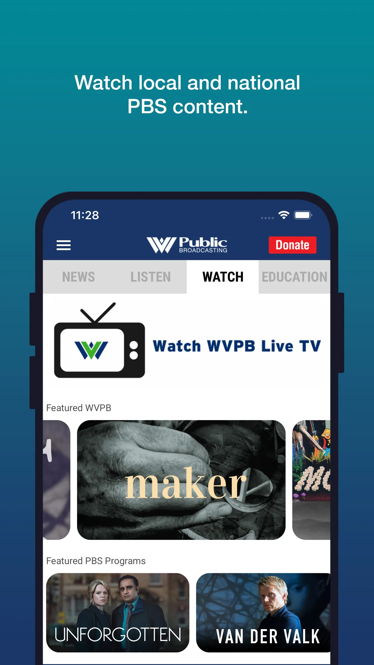 WVPB Public Media App | Indus Appstore | Screenshot