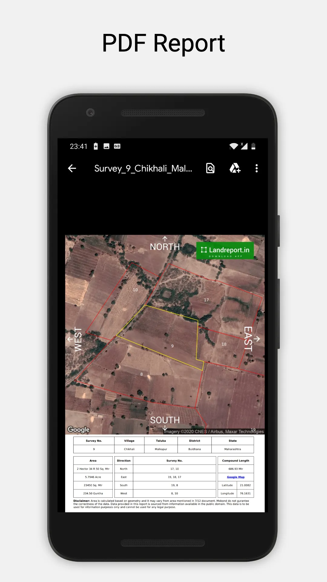 Landreport.in - 7/12 Nakasha | Indus Appstore | Screenshot