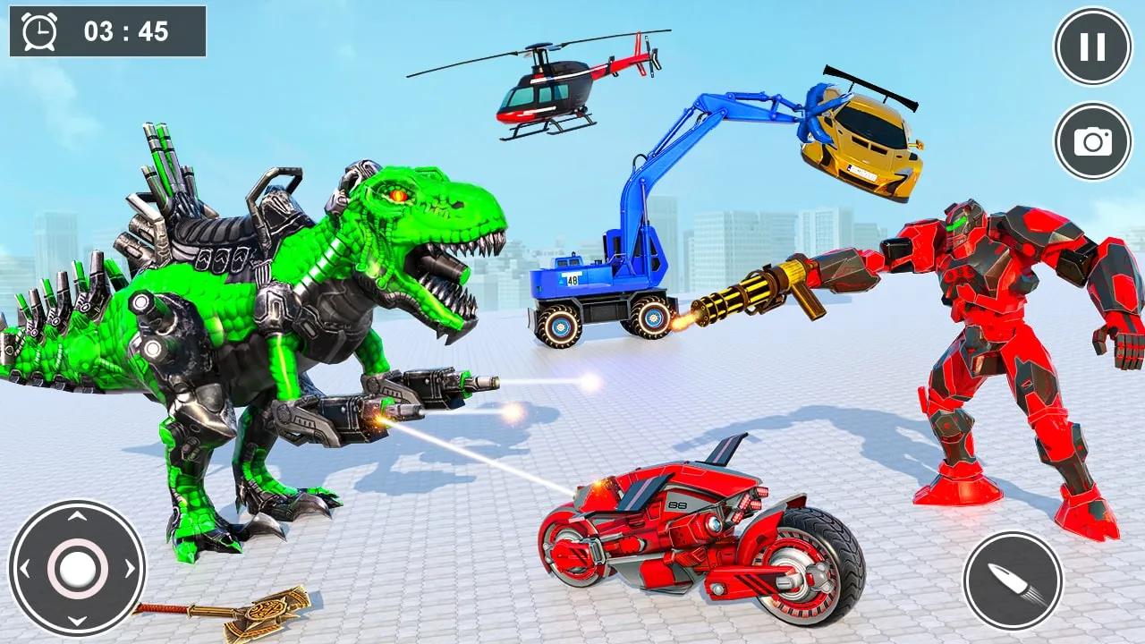 Dino Robot Transform Car Games | Indus Appstore | Screenshot