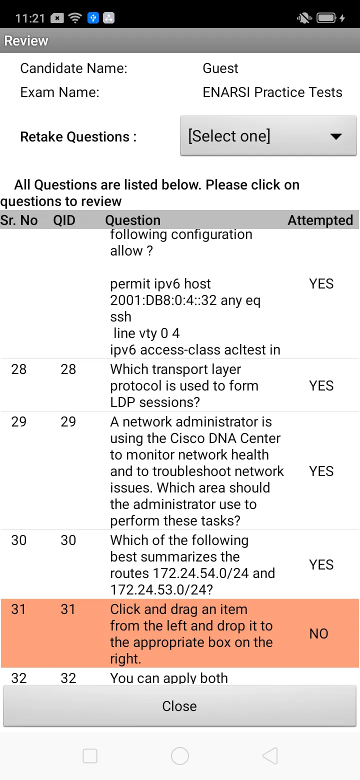 Sim-Ex™ Practice Exams ENARSI | Indus Appstore | Screenshot