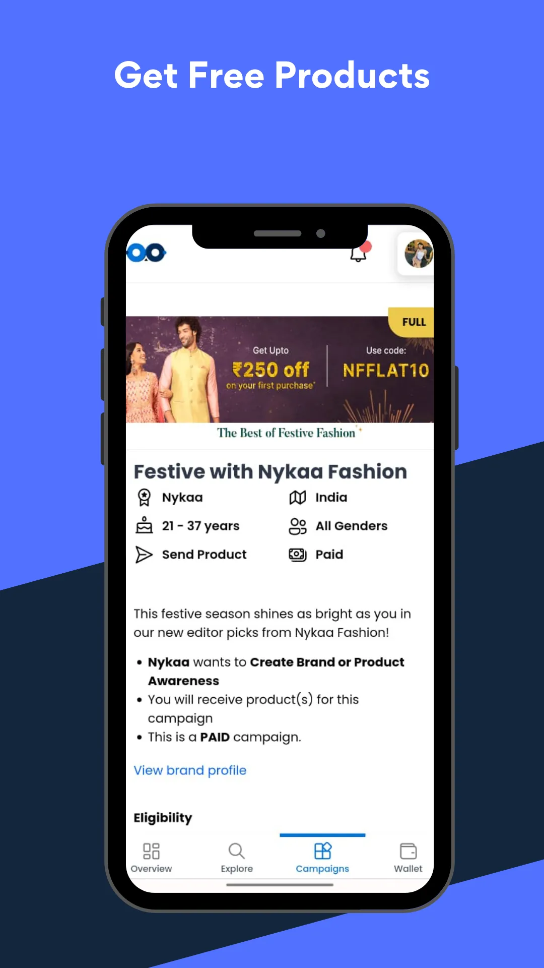 Infloso - Paid & Barter Collab | Indus Appstore | Screenshot