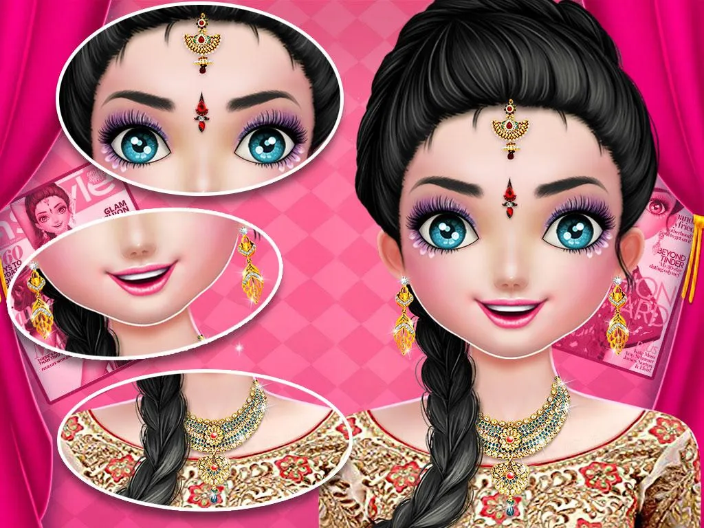 Indian Makeup and Dressup Game | Indus Appstore | Screenshot