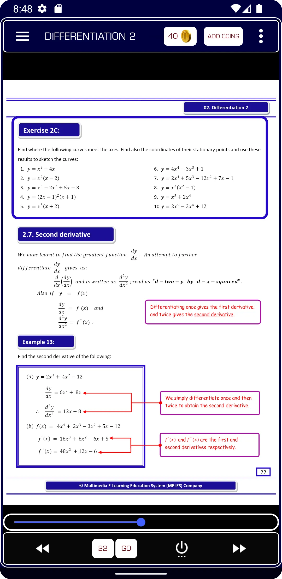 Differentiation 2 Pure Math | Indus Appstore | Screenshot