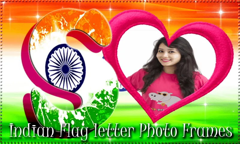 Indian Flag Letter Photo Frame | Indus Appstore | Screenshot