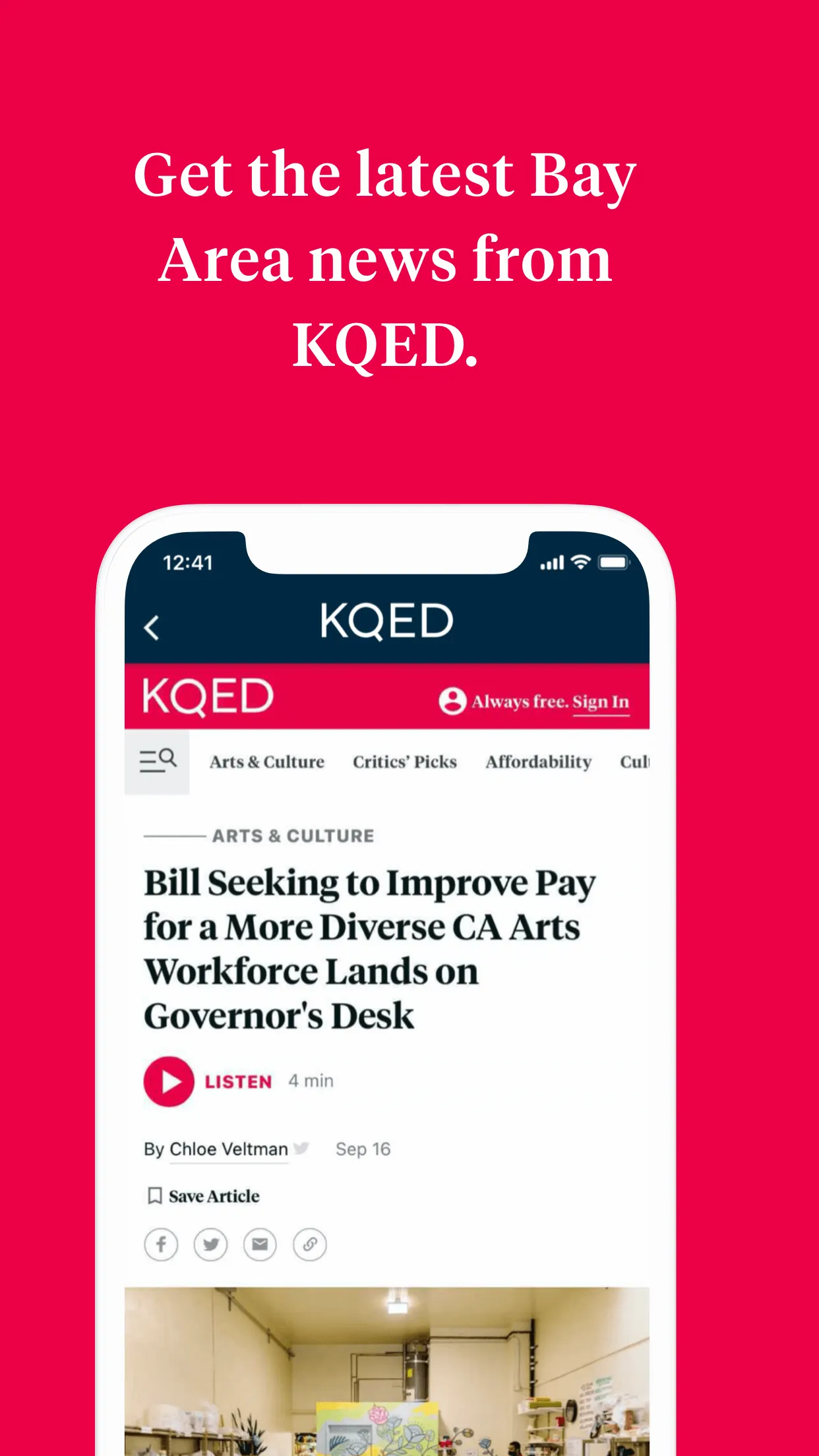 KQED | Indus Appstore | Screenshot