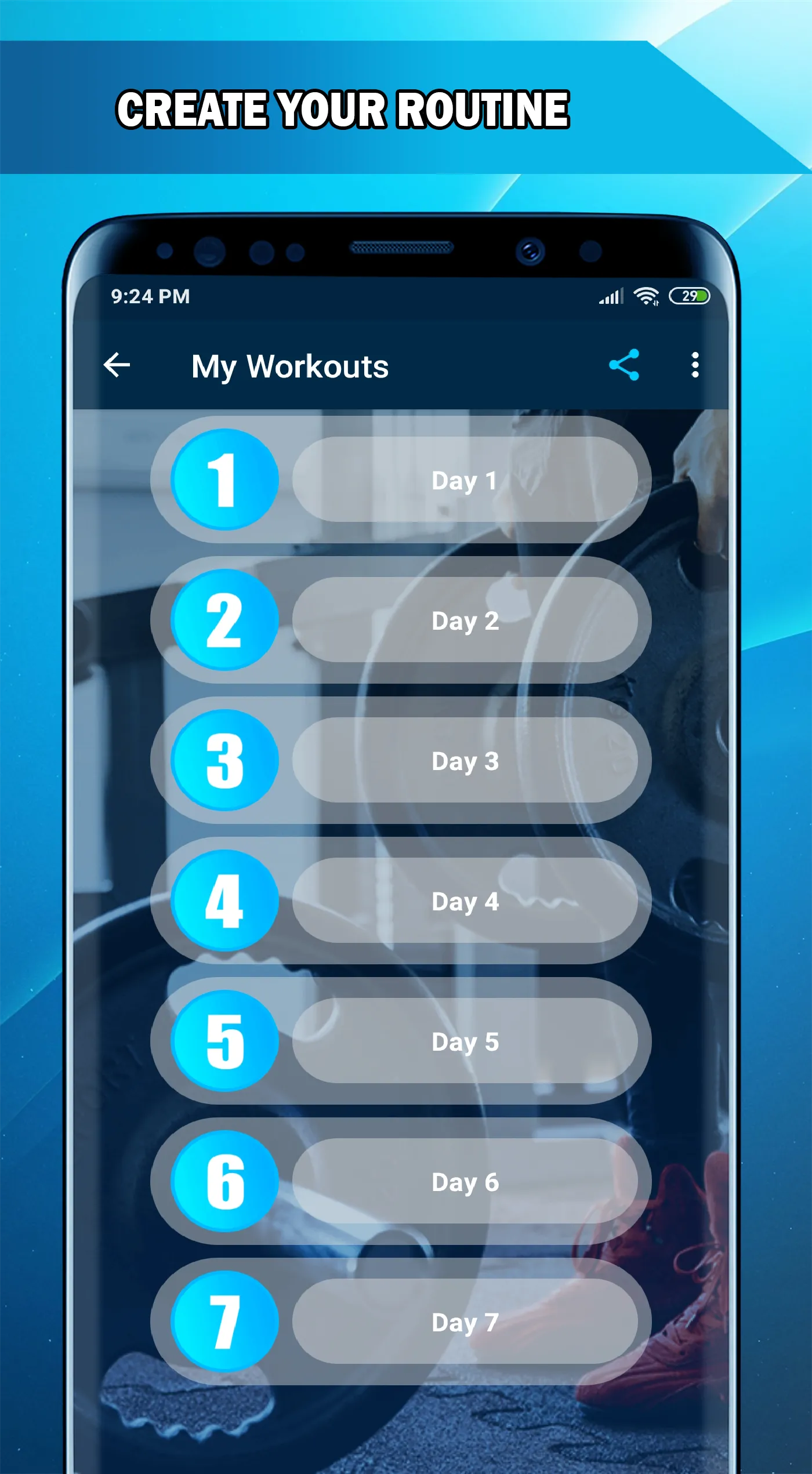 Dumbbell and barbell workout | Indus Appstore | Screenshot