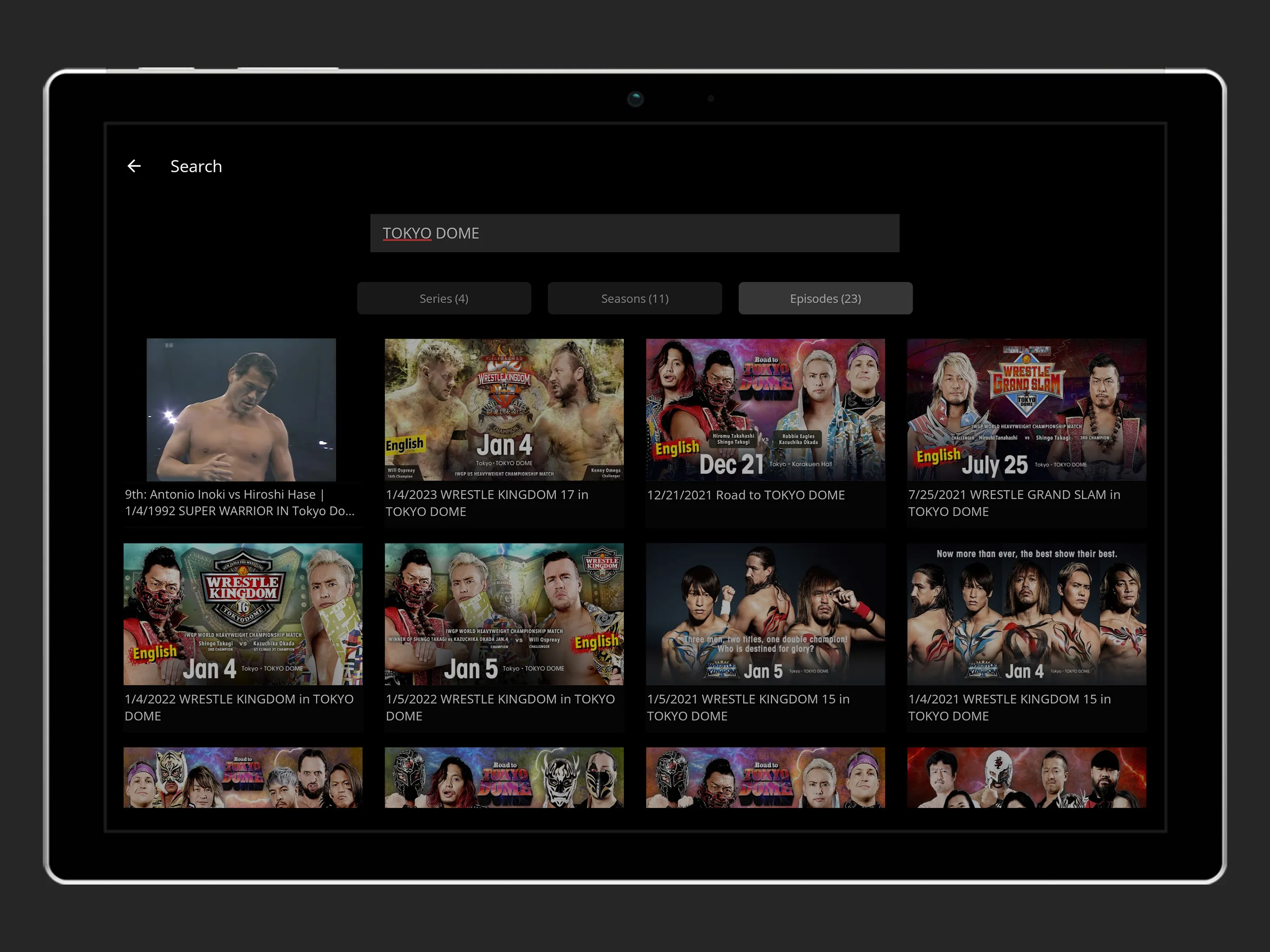 NJPW WORLD | Indus Appstore | Screenshot