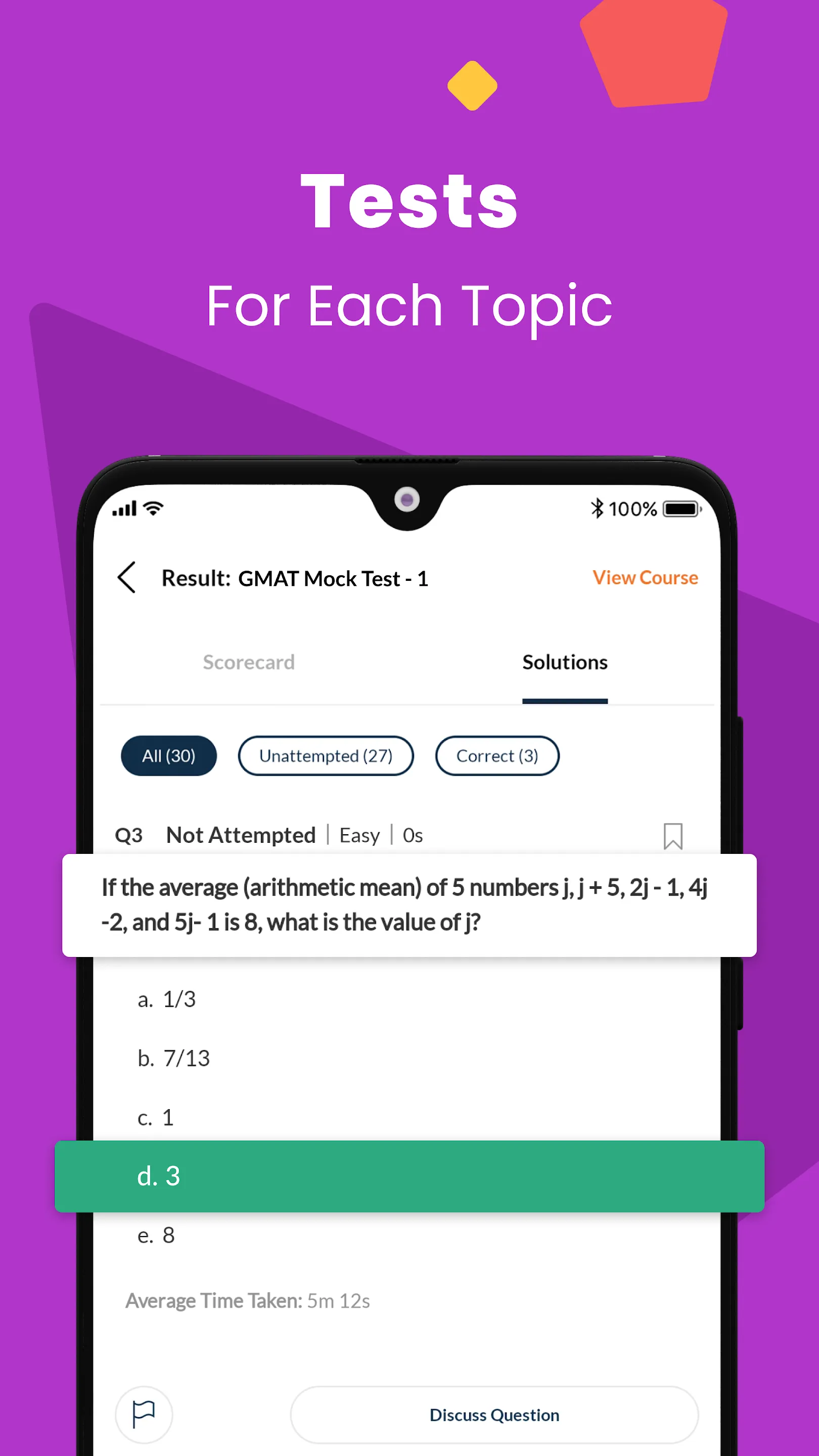 GMAT Exam Prep App, Mock tests | Indus Appstore | Screenshot