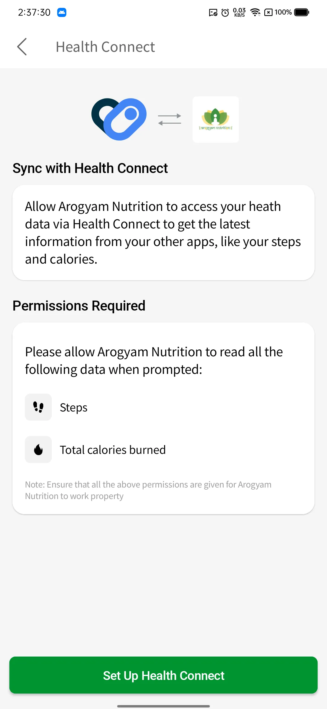 Arogyam Nutrition | Indus Appstore | Screenshot