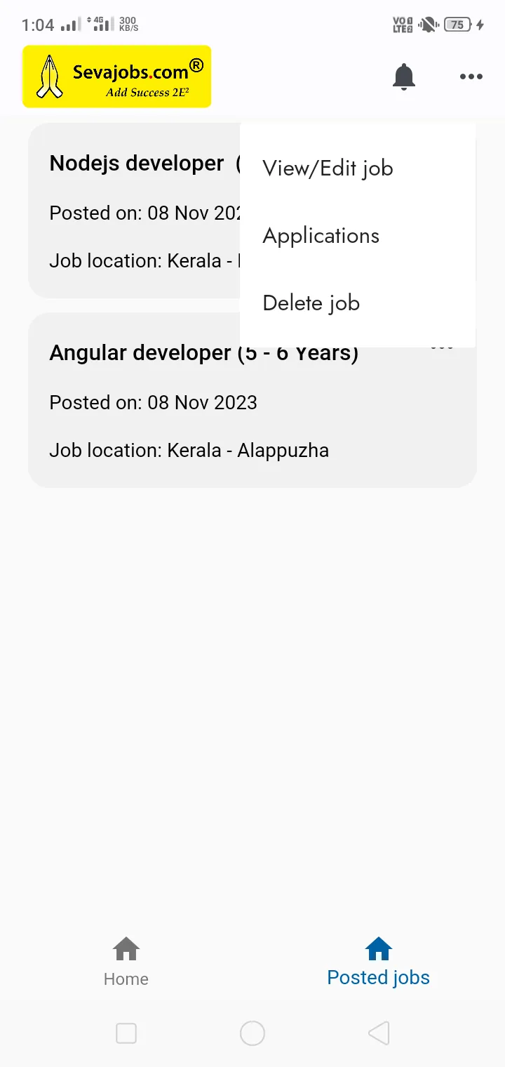 Sevajobs: Job search app | Indus Appstore | Screenshot