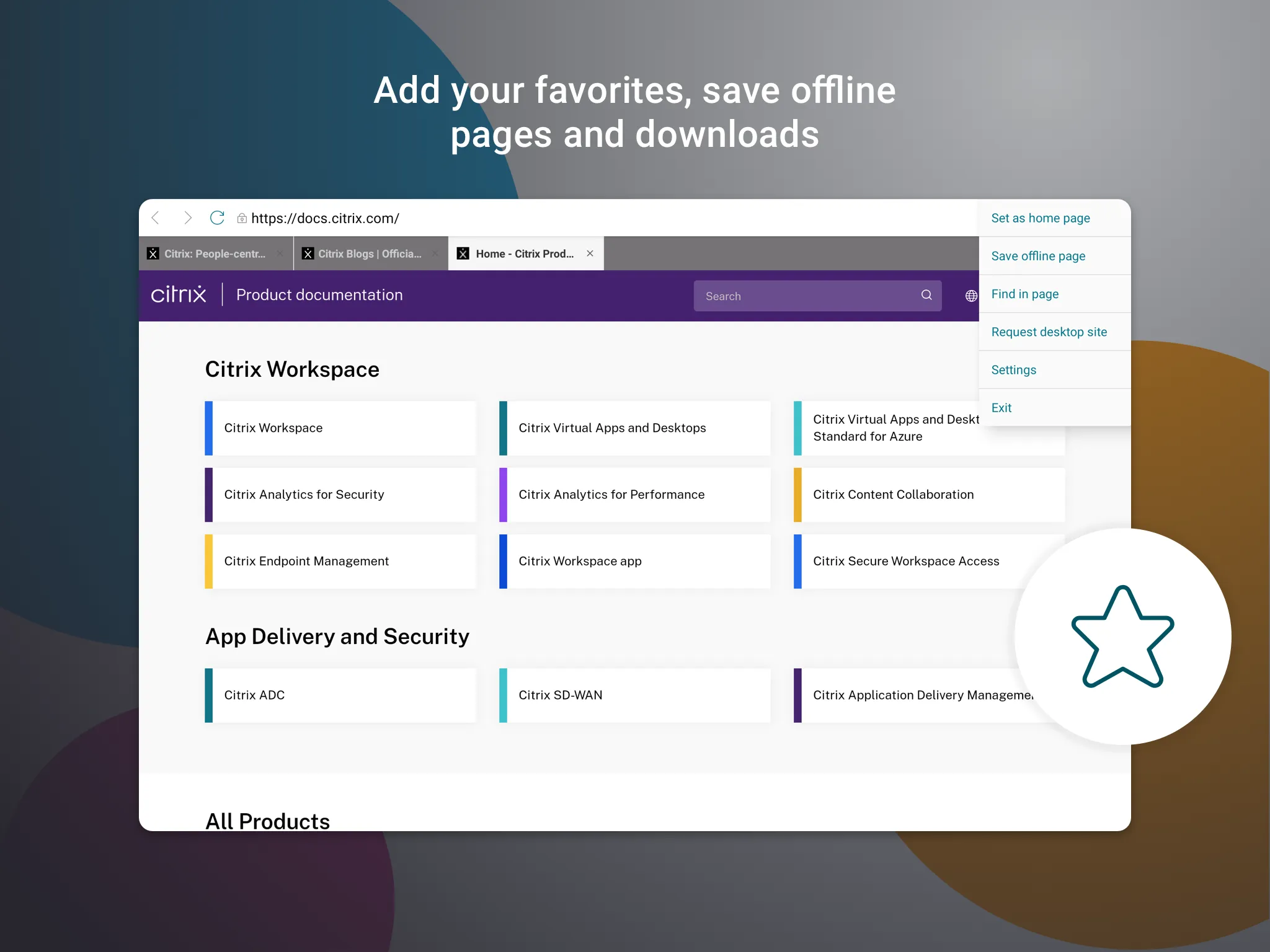 Citrix Secure Web | Indus Appstore | Screenshot