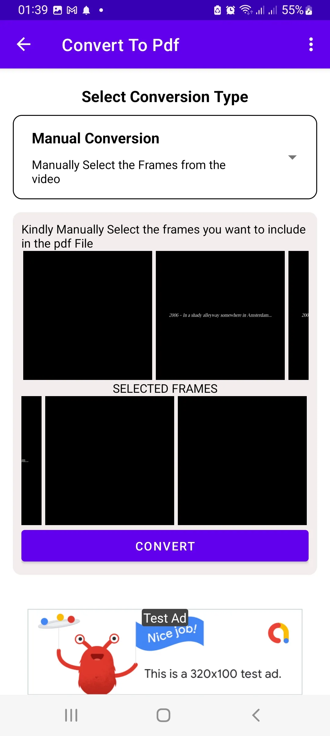 Convert Video To Pdf File | Indus Appstore | Screenshot