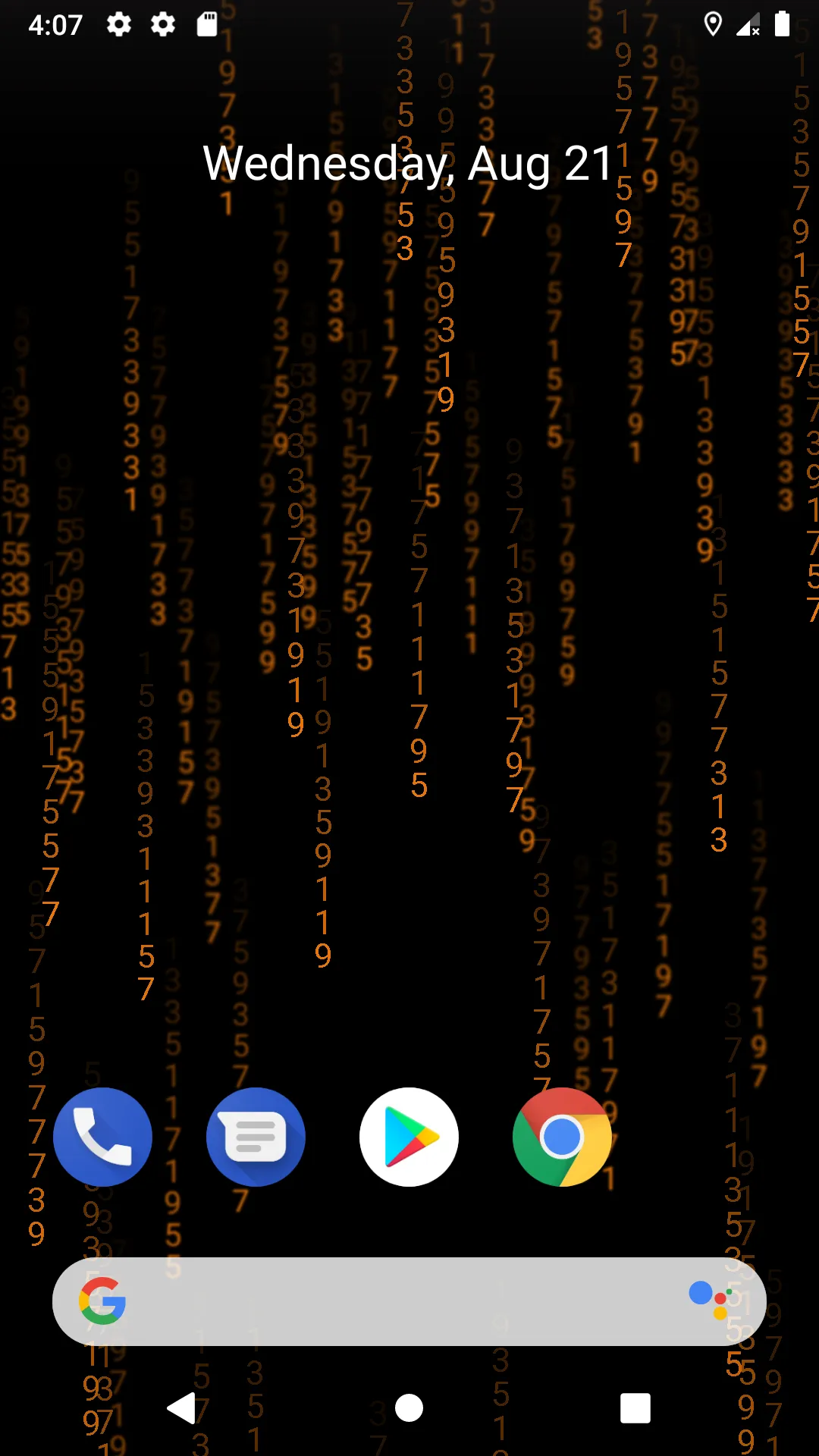 Hacker Live Wallpaper Matrix | Indus Appstore | Screenshot