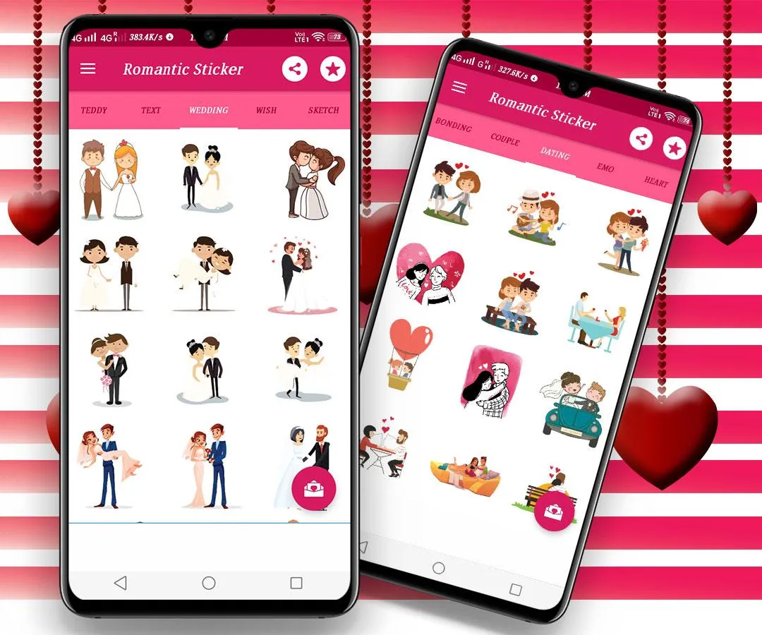 Romantic Stickers | Indus Appstore | Screenshot