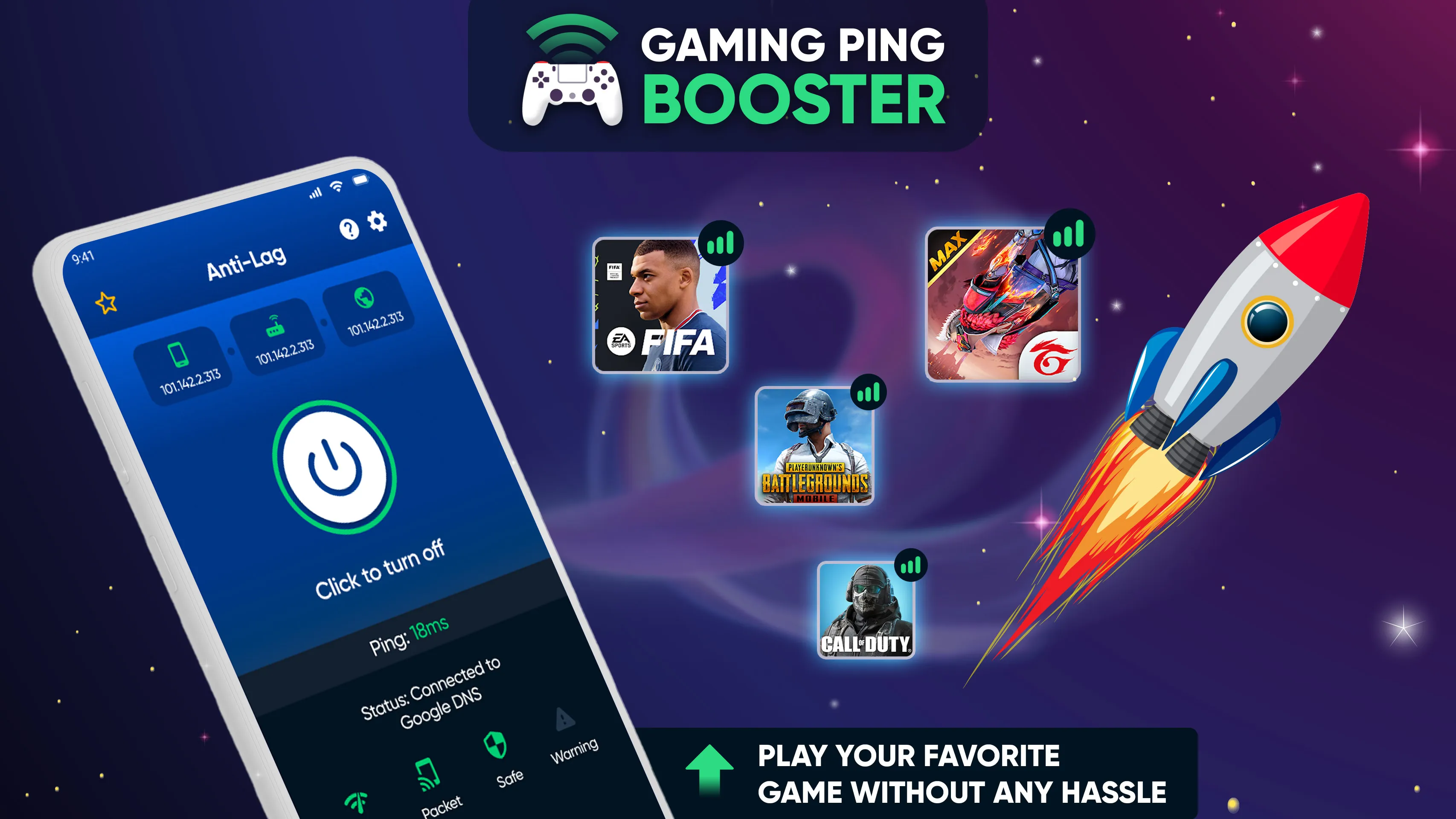 Anti Lag Fix Fast Ping Booster | Indus Appstore | Screenshot