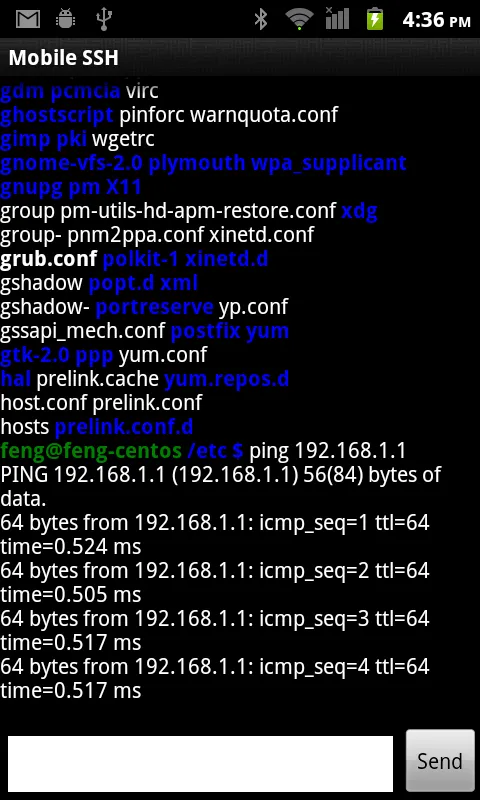 Mobile SSH (Secure Shell) | Indus Appstore | Screenshot