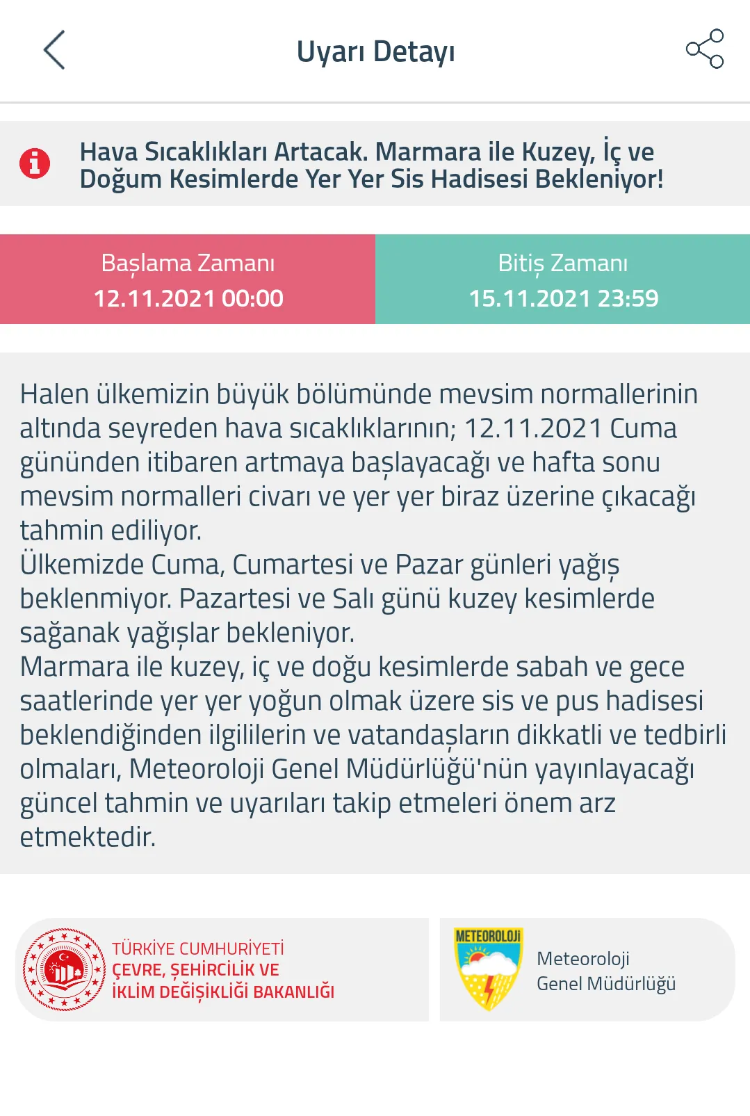 Meteoroloji Hava Durumu | Indus Appstore | Screenshot