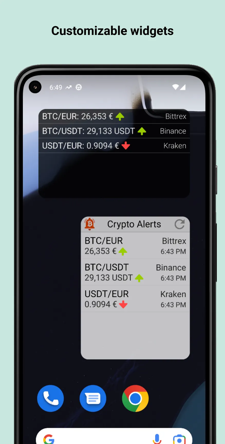 Crypto Alerts: Tracker, Widget | Indus Appstore | Screenshot