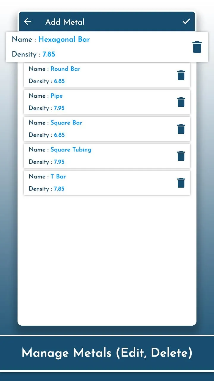 Metal: Steel Weight Calculator | Indus Appstore | Screenshot