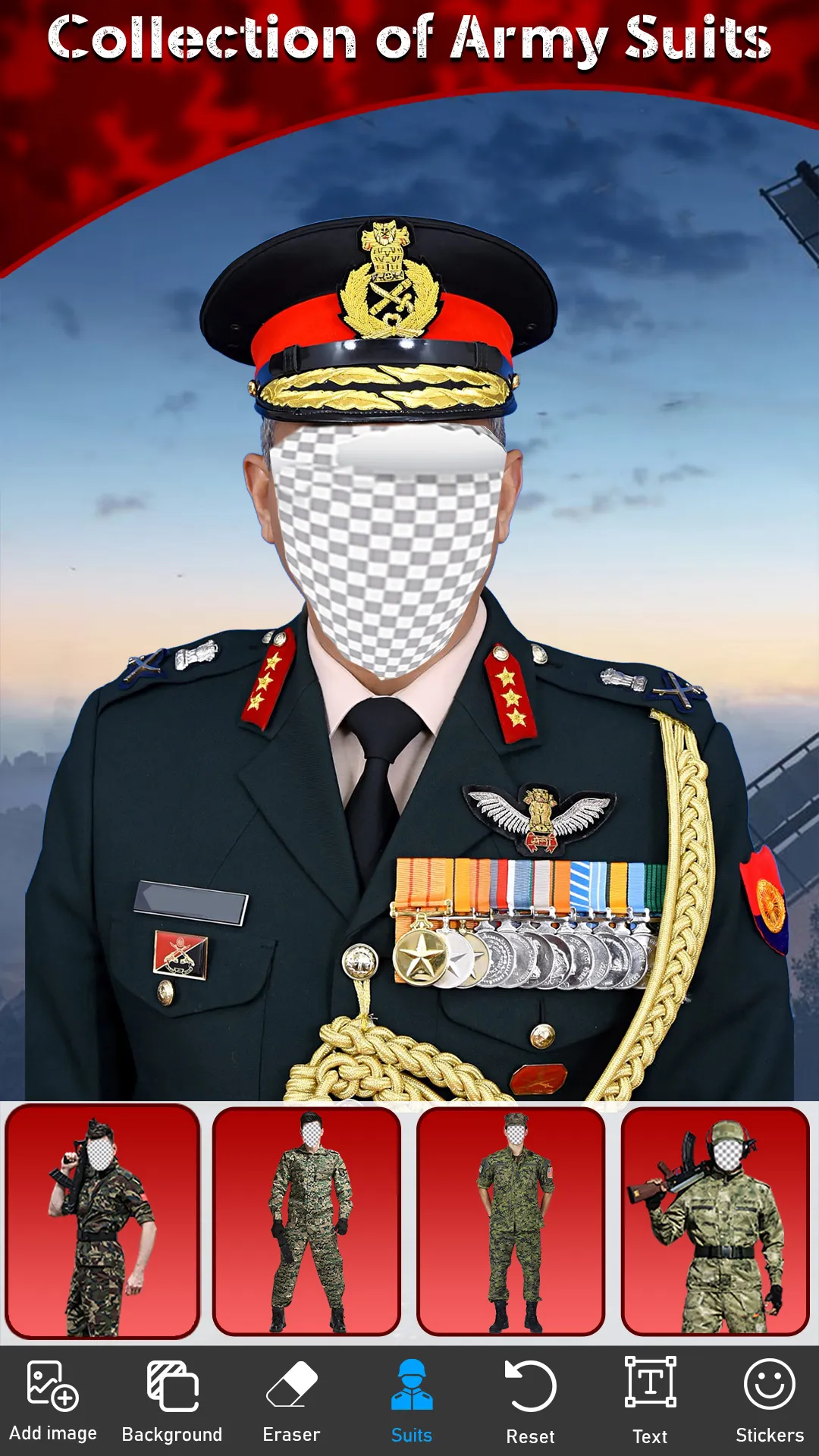 Indian Army Suit Photo Frame | Indus Appstore | Screenshot