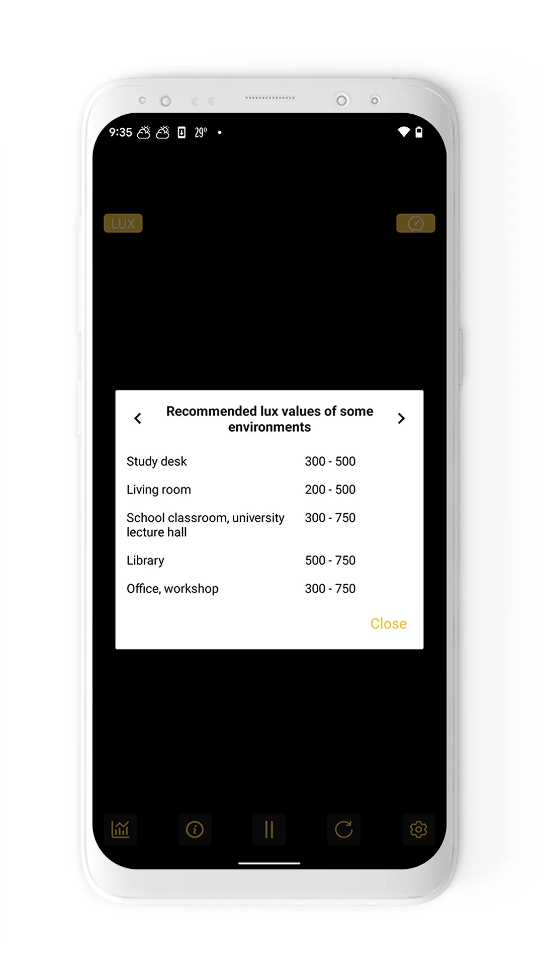 Light Meter - Lux Meter | Indus Appstore | Screenshot