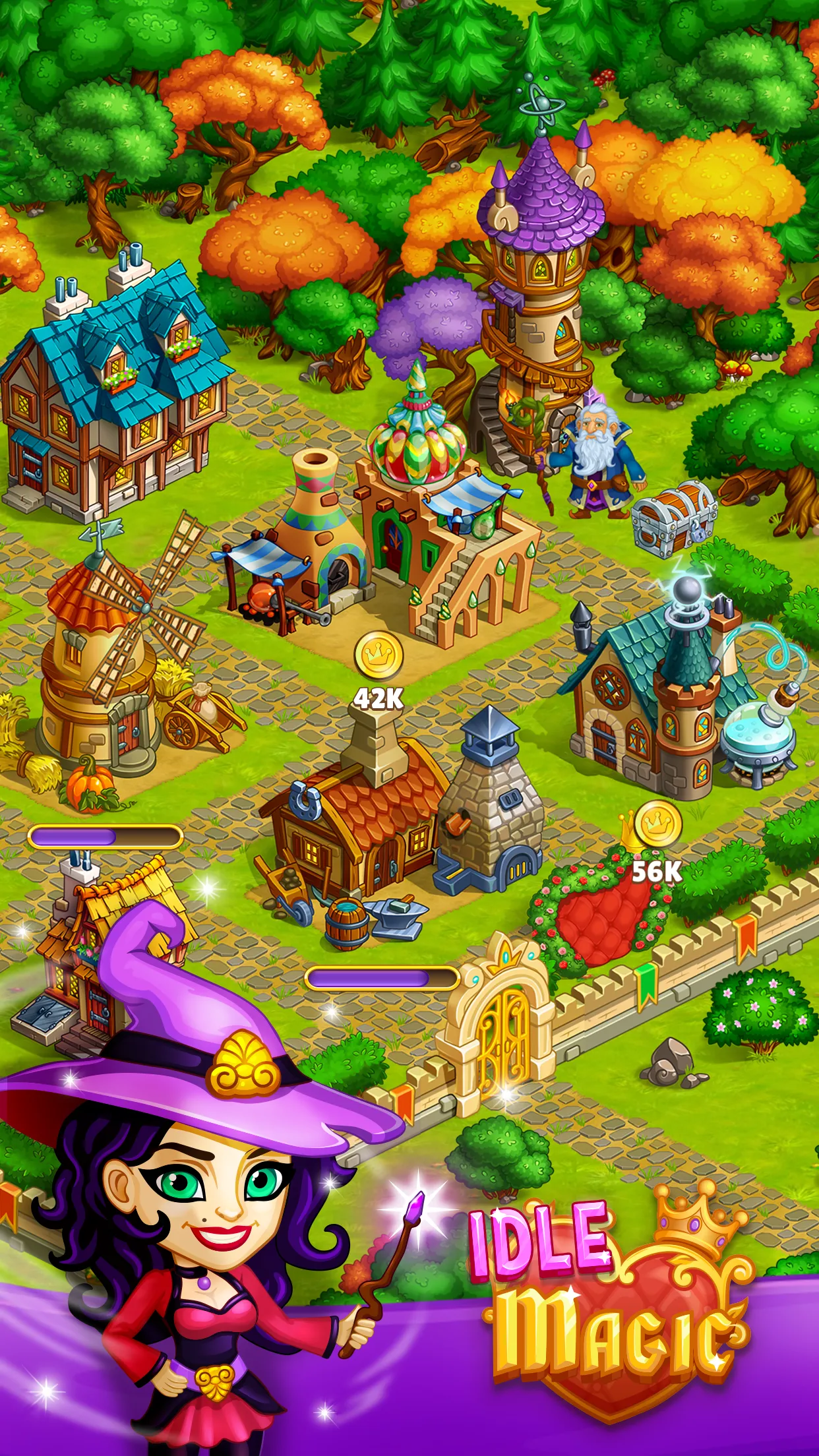 Idle Magic -  Click Away City | Indus Appstore | Screenshot