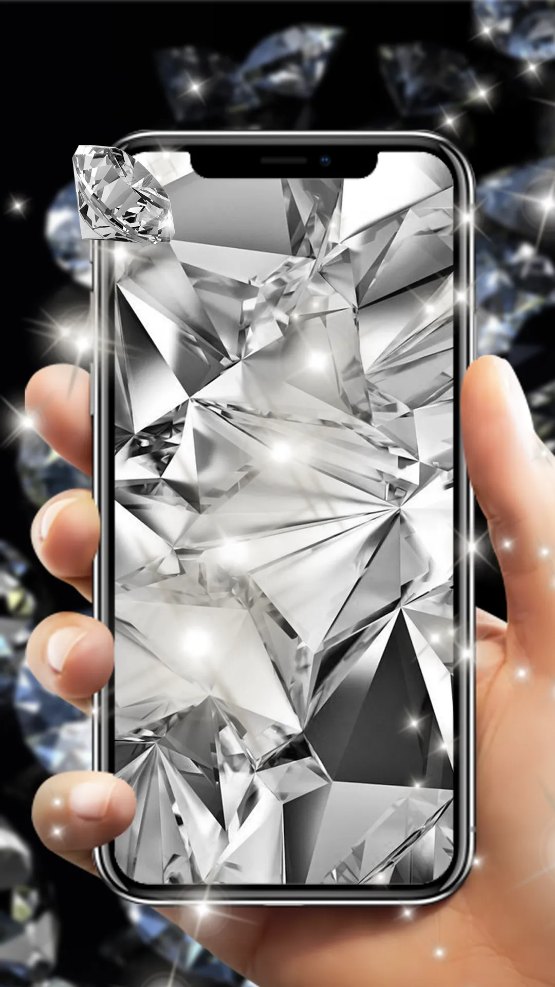 Diamond Live Wallpaper 3D | Indus Appstore | Screenshot