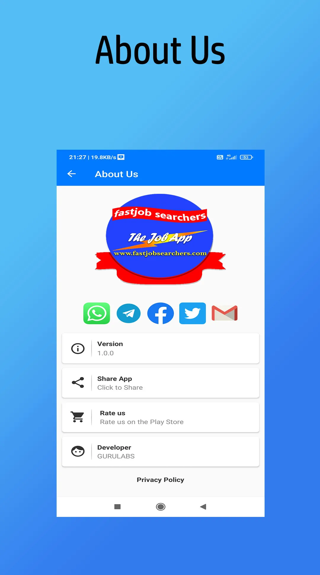 Fastjobsearchers: The Job App | Indus Appstore | Screenshot