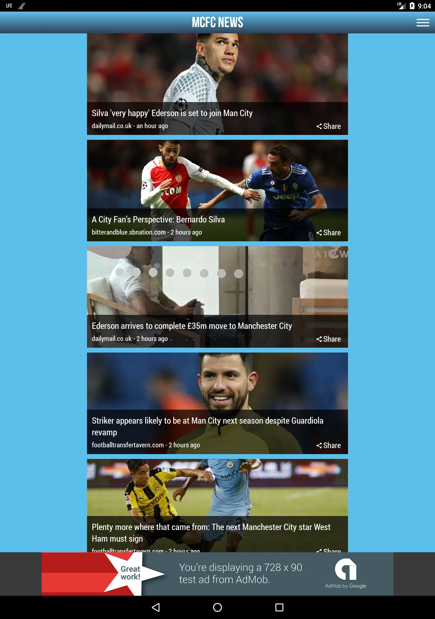 MCFC News - Fan App | Indus Appstore | Screenshot