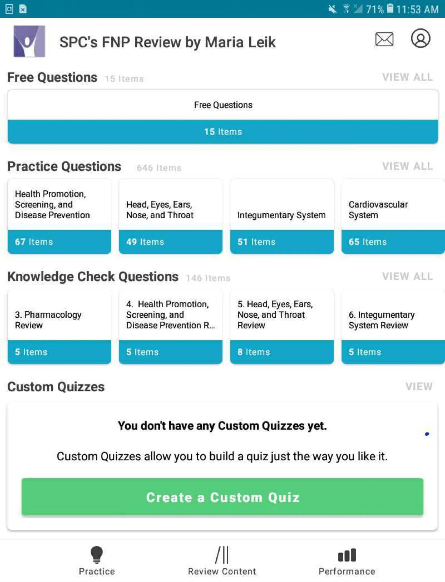 FNP Exam Review by Maria Leik | Indus Appstore | Screenshot