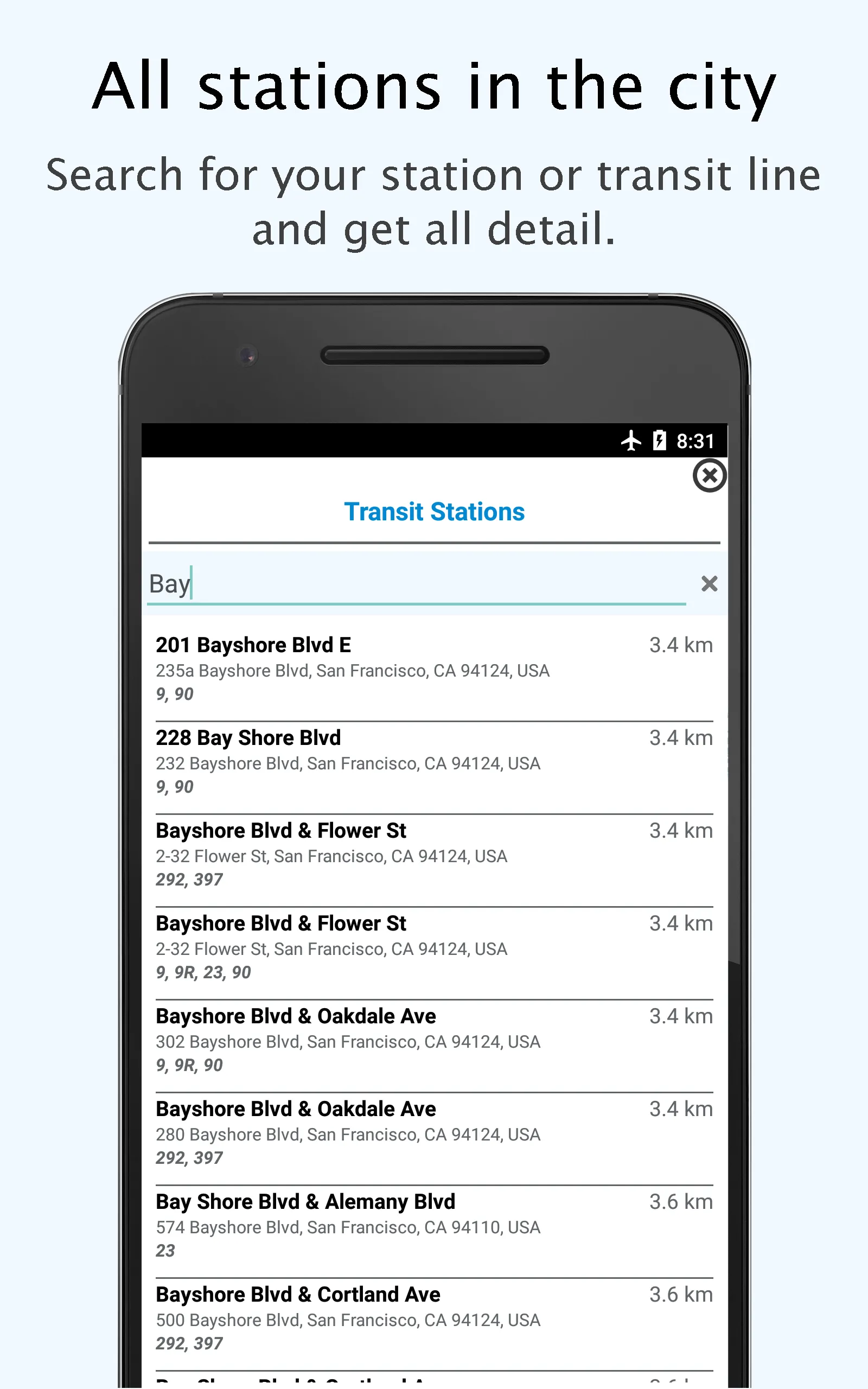 SFO Muni, SFMTA BART CalTrain | Indus Appstore | Screenshot