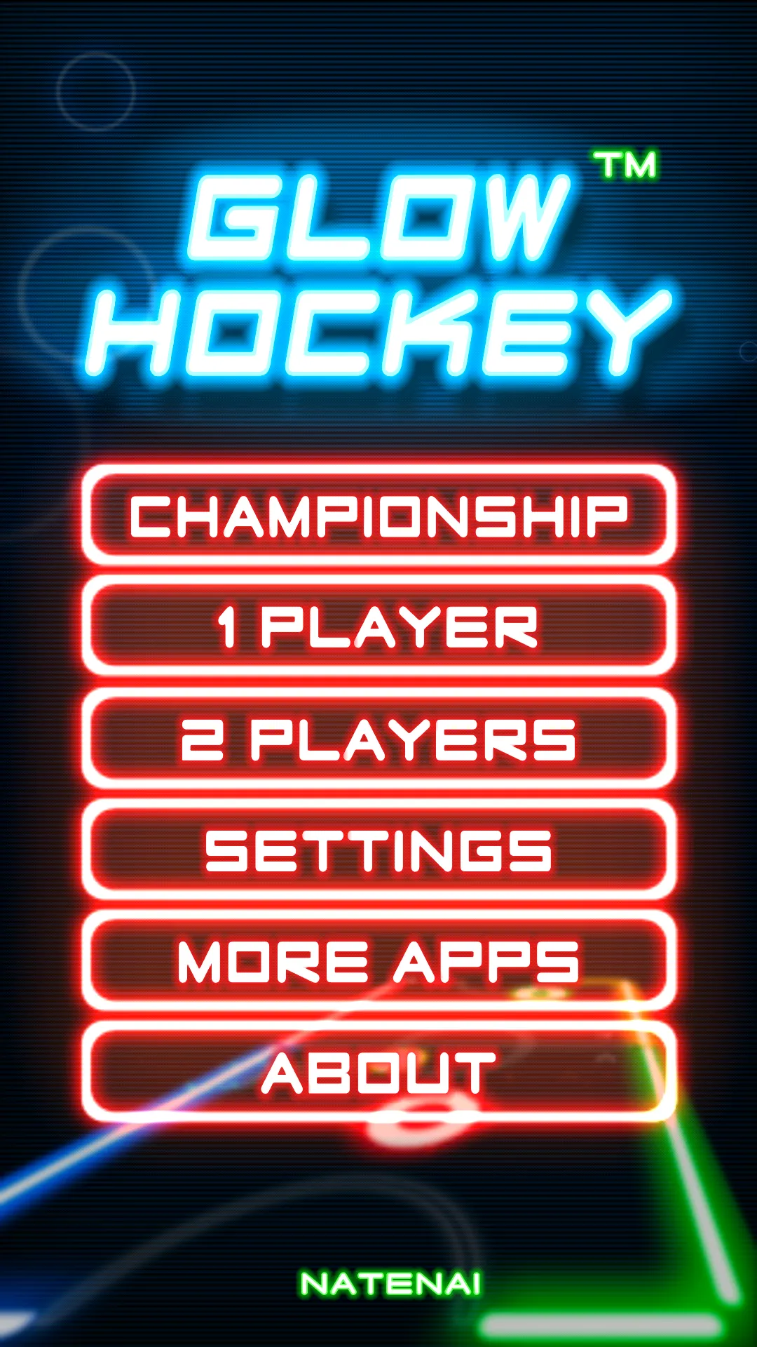 Glow Hockey | Indus Appstore | Screenshot