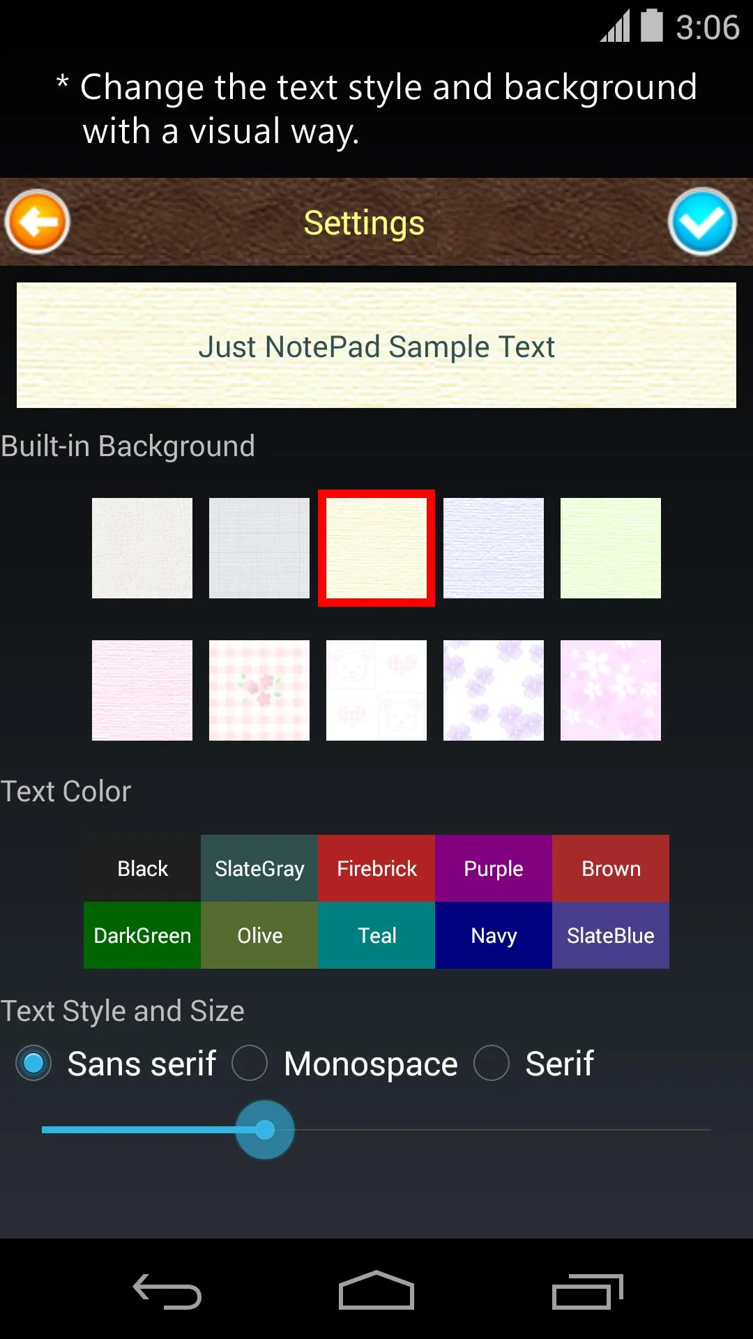 Just Notepad for Android | Indus Appstore | Screenshot