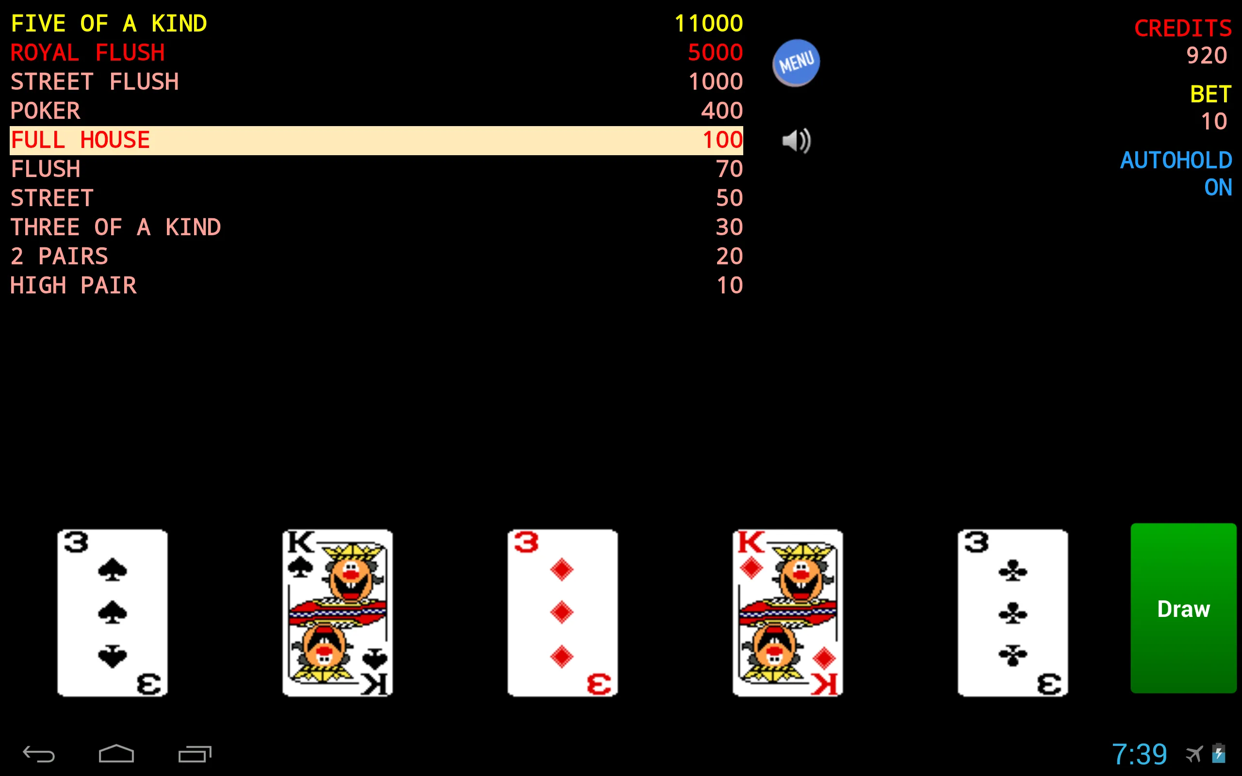 Jolly Card Poker | Indus Appstore | Screenshot