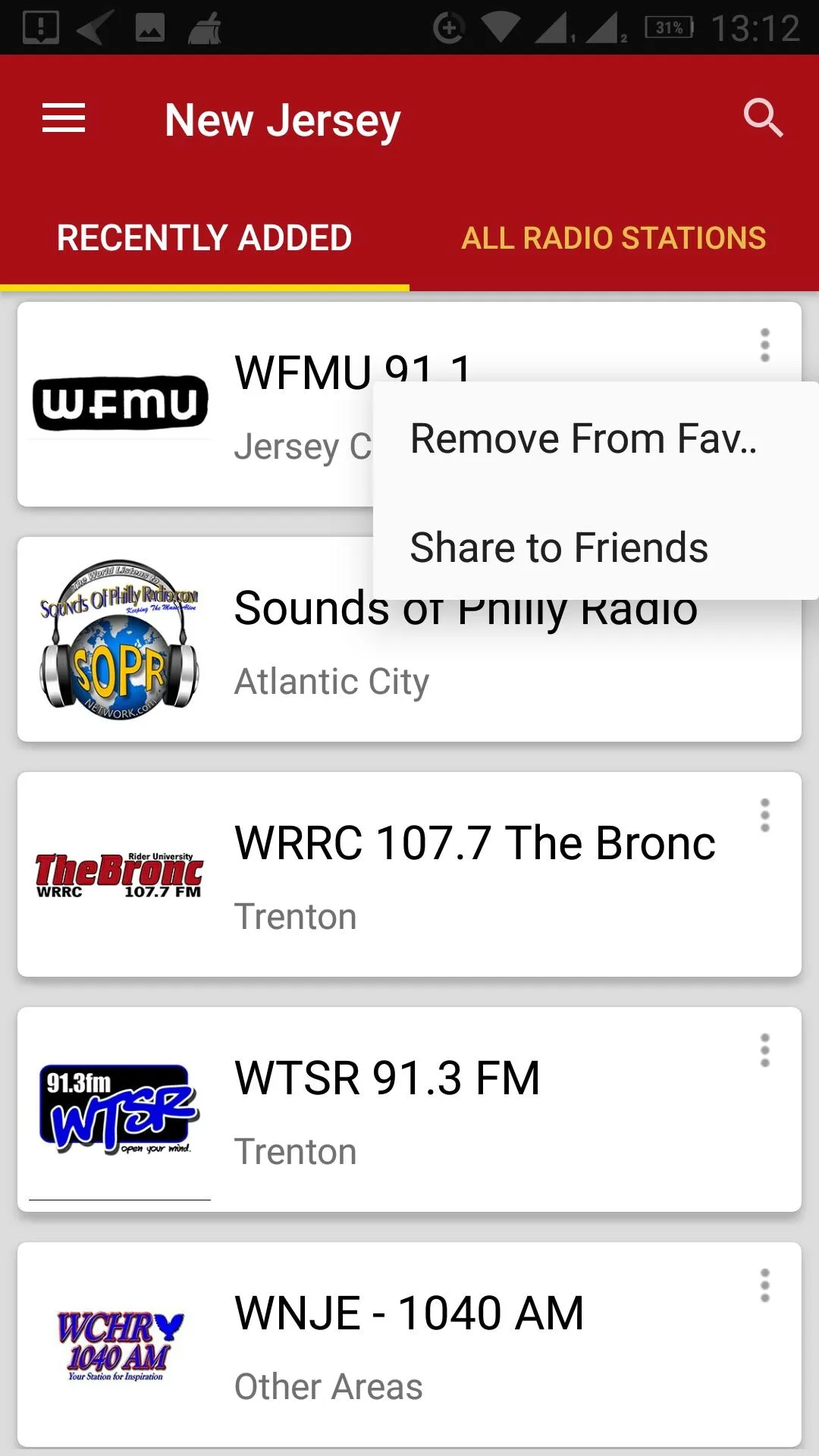 New Jersey Radio Stations-USA | Indus Appstore | Screenshot