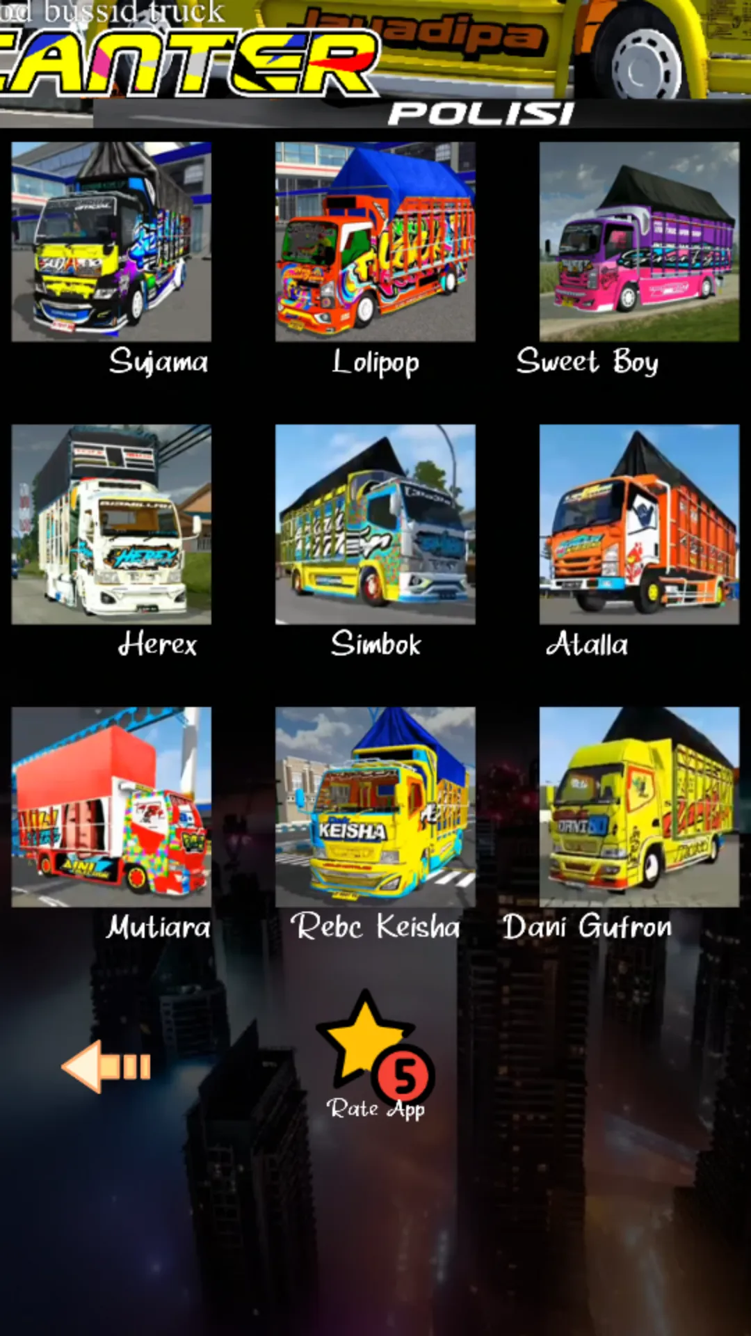 Mod Bussid Truck Canter Polisi | Indus Appstore | Screenshot