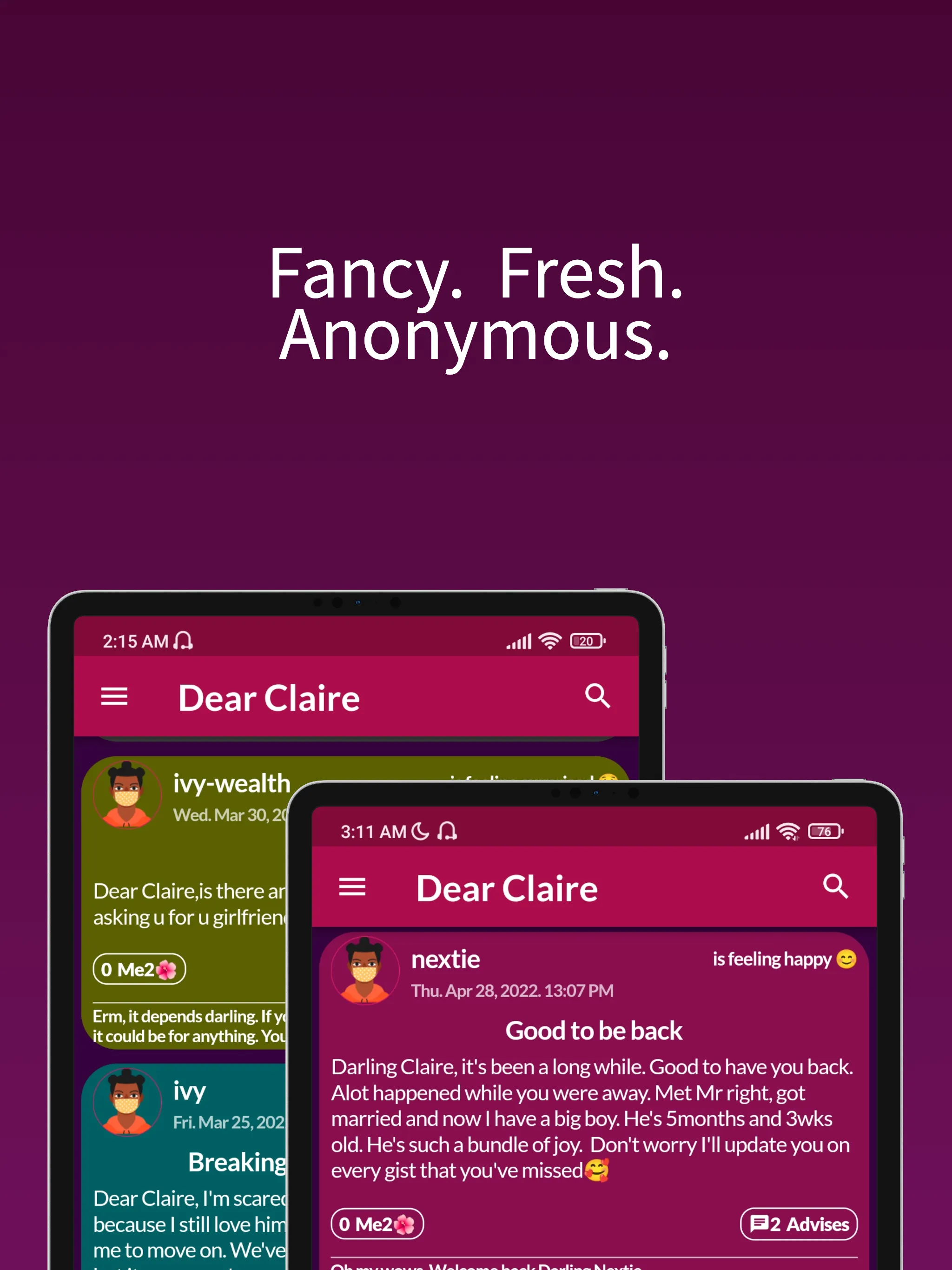 Dear Claire -Secret Diary Chat | Indus Appstore | Screenshot