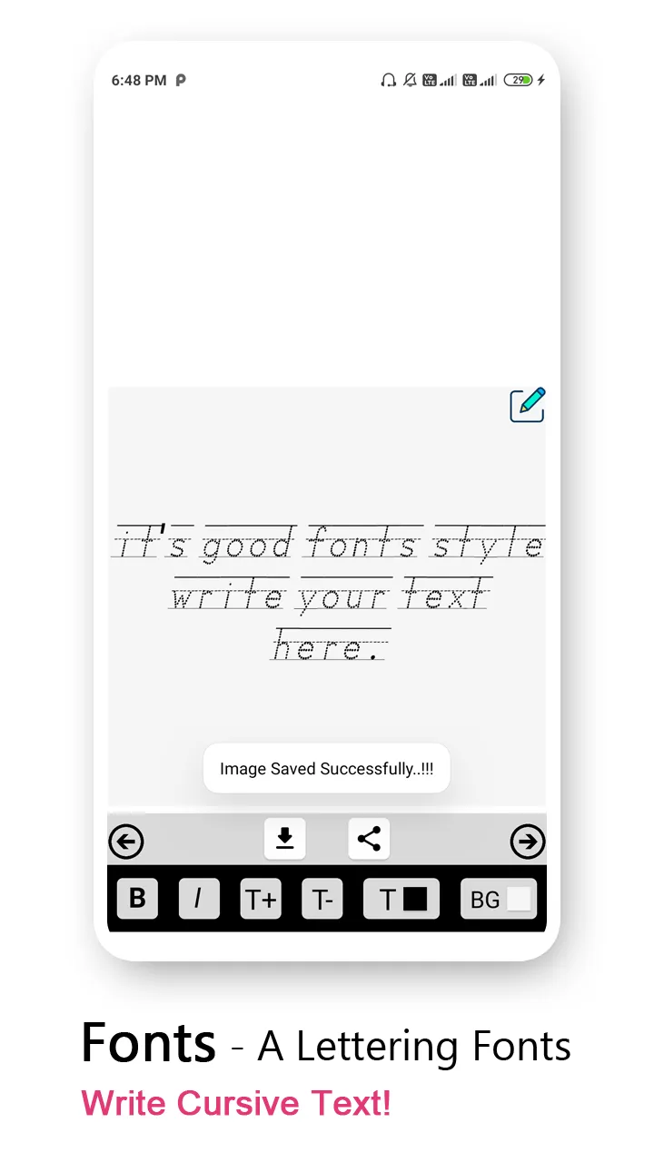 Fonts Style - Lettering design | Indus Appstore | Screenshot