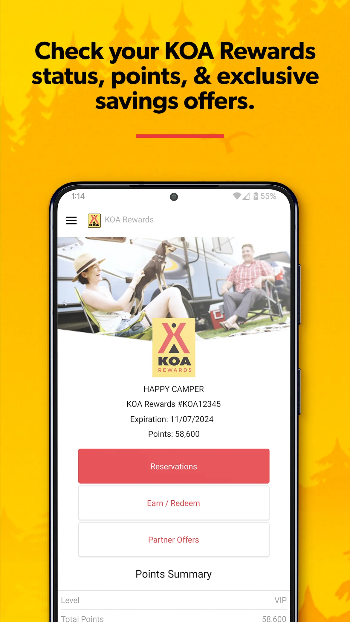 KOA | RV, Cabin & Tent Camping | Indus Appstore | Screenshot