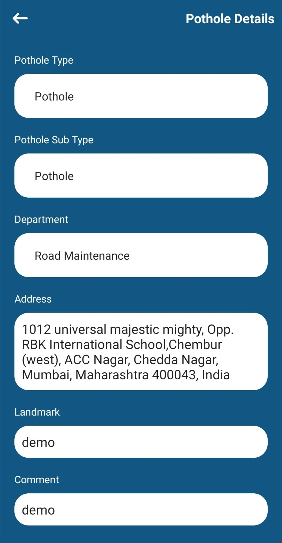 MyBMC Pothole FixIt | Indus Appstore | Screenshot