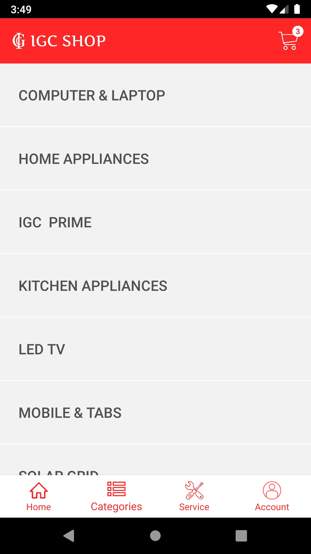 IGC Electrical and Electronics | Indus Appstore | Screenshot