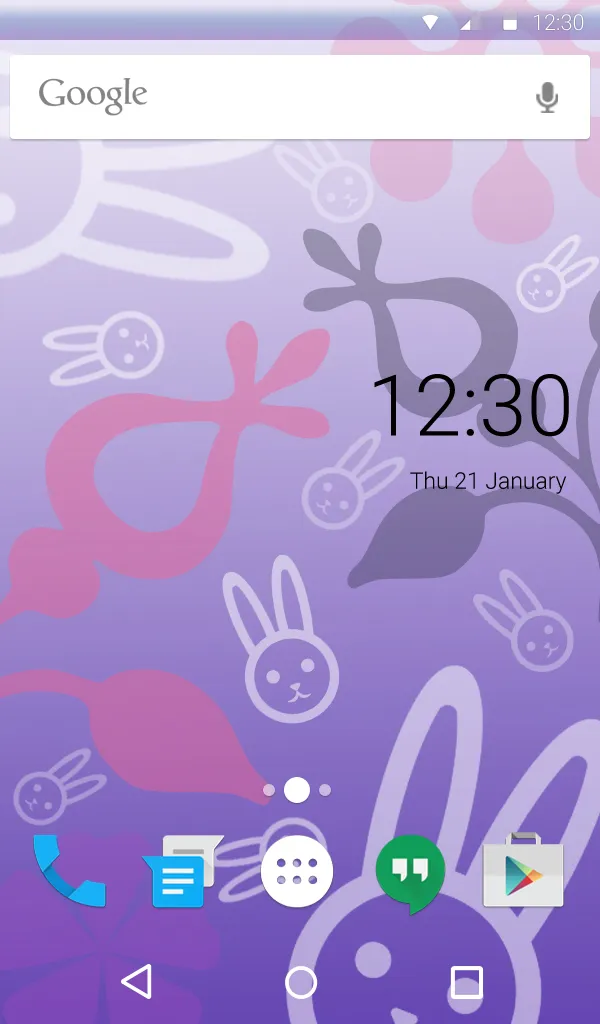 Cute Bunny Wallpaper Theme | Indus Appstore | Screenshot