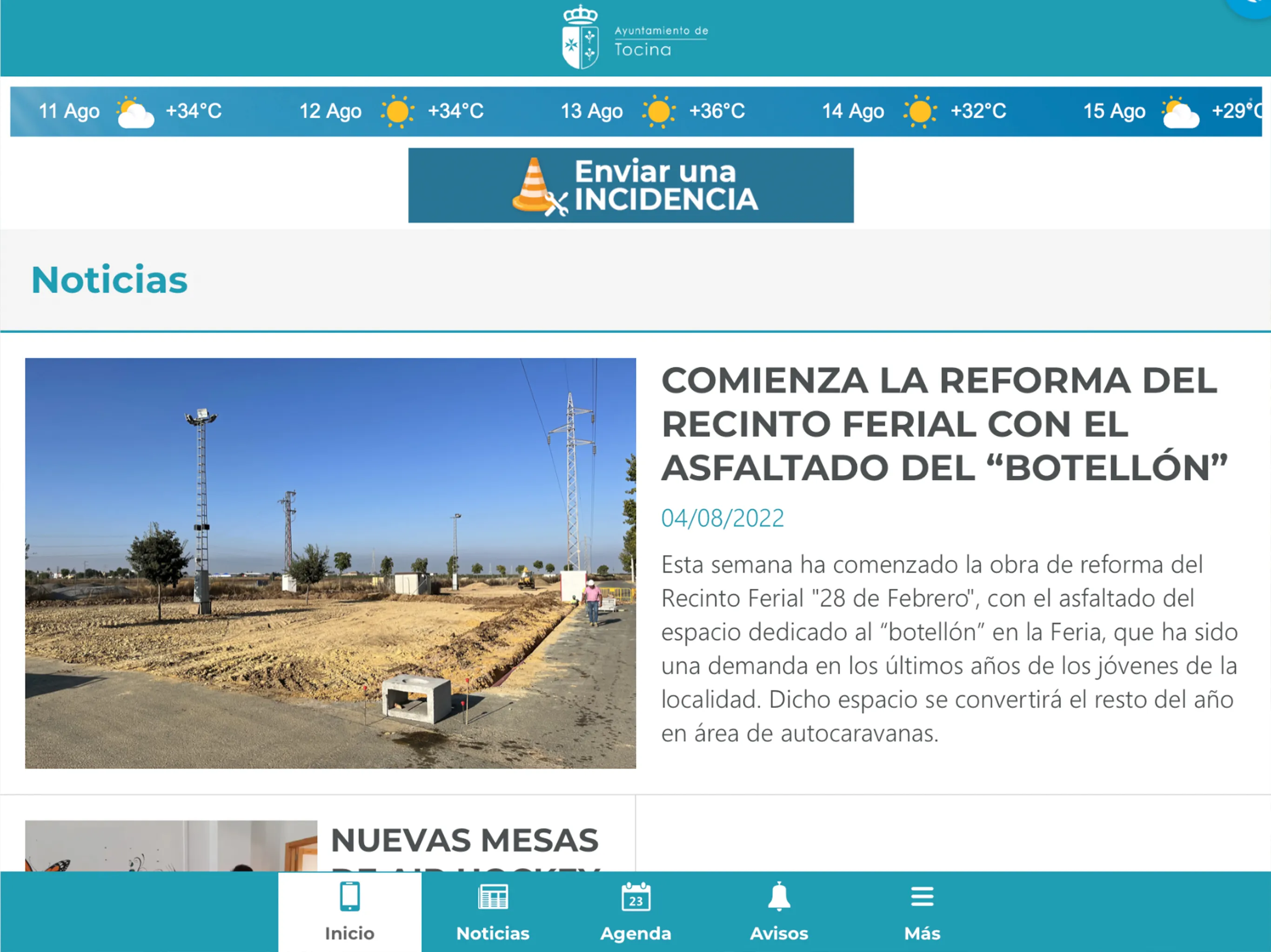 Ayuntamiento de Tocina | Indus Appstore | Screenshot