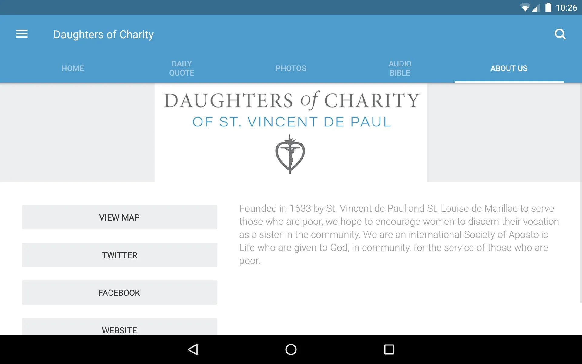 Daughters of Charity US | Indus Appstore | Screenshot