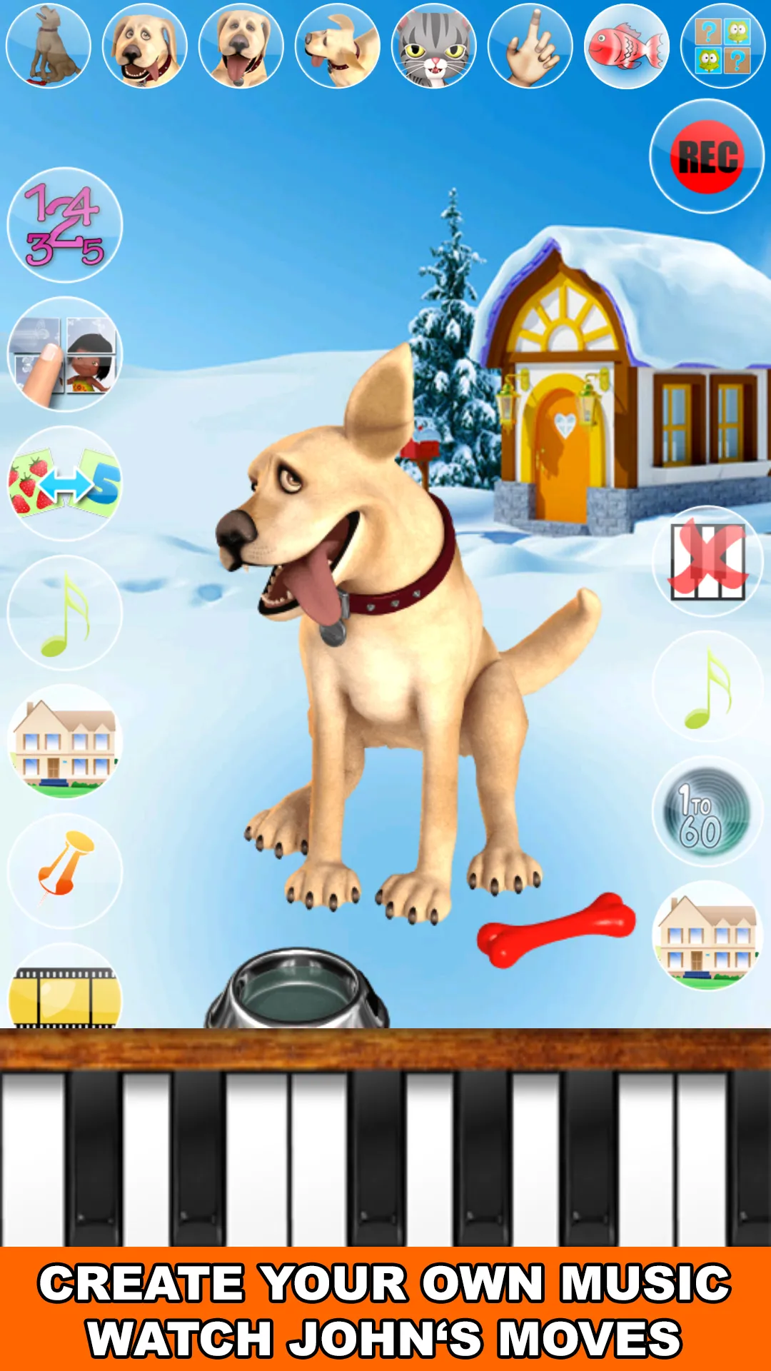 Talking John Dog Frozen City | Indus Appstore | Screenshot