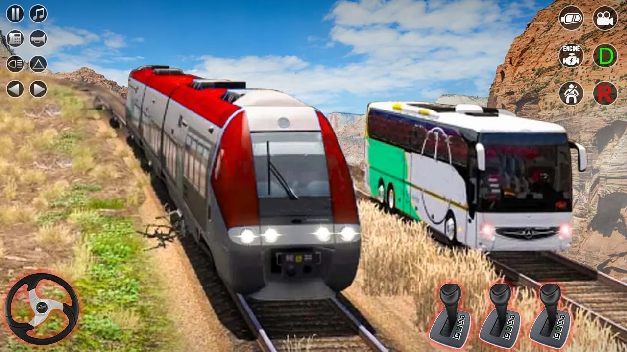 Train Racing 3d- Bus Vs Train | Indus Appstore | Screenshot