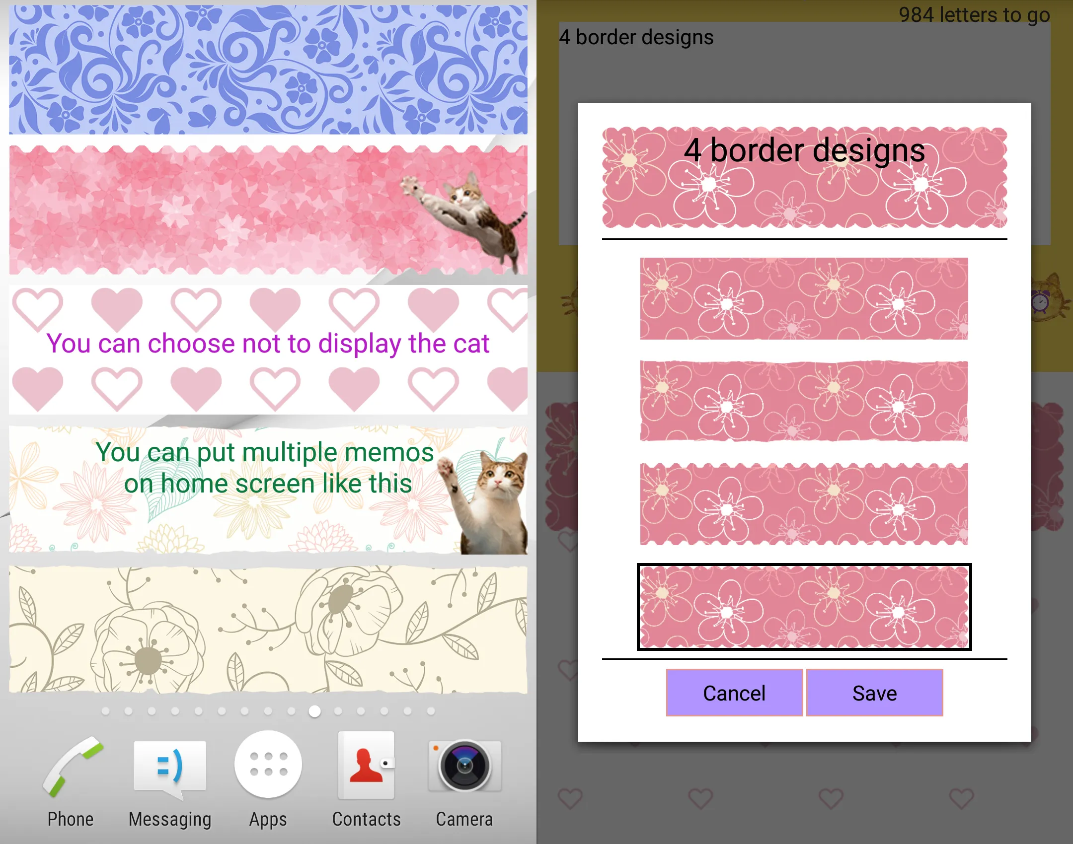 Cat Sticky Memo Notepad | Indus Appstore | Screenshot